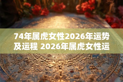 74年属虎女性2026年运势及运程 2026年属虎女性运势如何