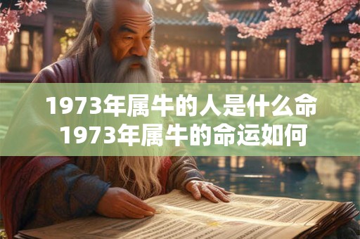 1973年属牛的人是什么命 1973年属牛的命运如何