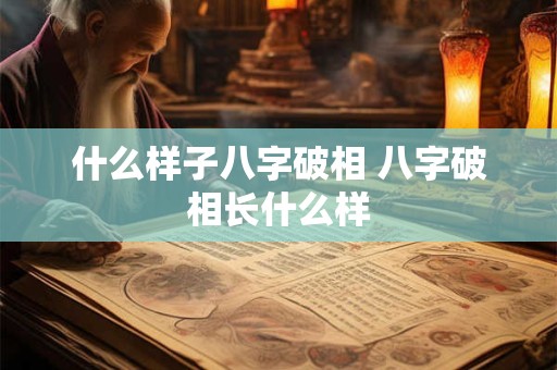 什么样子八字破相 八字破相长什么样
