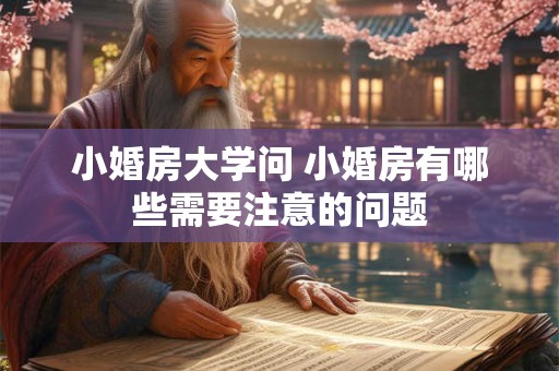 小婚房大学问 小婚房有哪些需要注意的问题 小婚房大学问 小婚房有哪些需要注意的问题