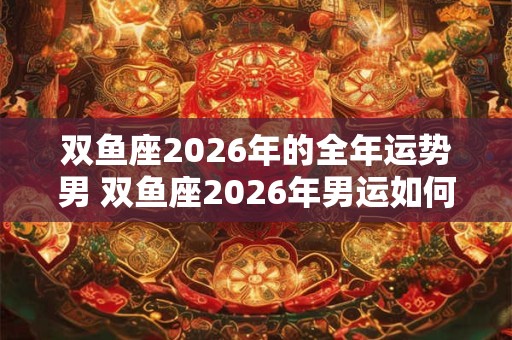 双鱼座2026年的全年运势男 双鱼座2026年男运如何 双鱼座2026年的全年运势男 双鱼座2026年男运如何