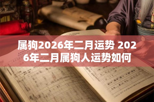 属狗2026年二月运势 2026年二月属狗人运势如何 属狗2026年二月运势 2026年二月属狗人运势如何