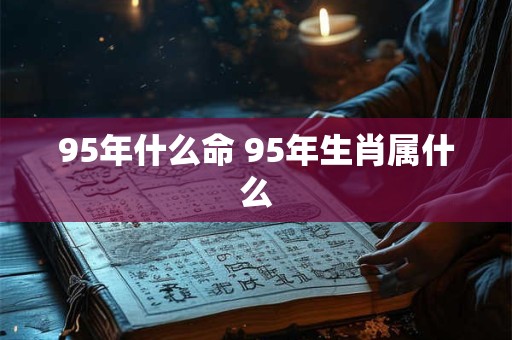 95年什么命 95年生肖属什么