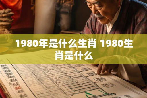 1980年是什么生肖 1980生肖是什么