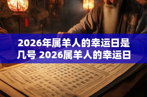 2026年属羊人的幸运日是几号 2026属羊人的幸运日是哪天