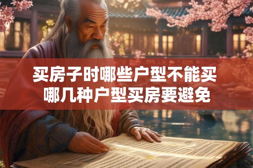 买房子时哪些户型不能买 哪几种户型买房要避免
