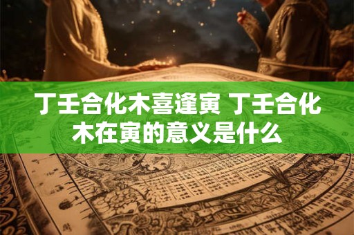 丁壬合化木喜逢寅 丁壬合化木在寅的意义是什么