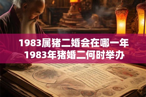 1983属猪二婚会在哪一年 1983年猪婚二何时举办