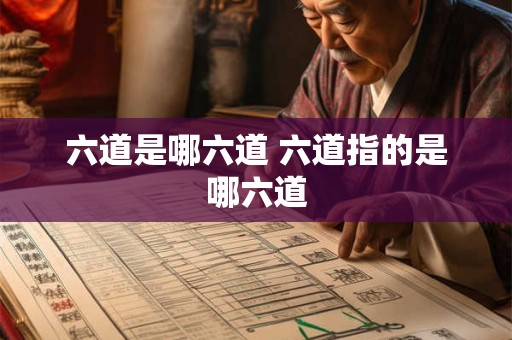 六道是哪六道 六道指的是哪六道