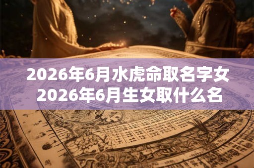 2026年6月水虎命取名字女 2026年6月生女取什么名字最适合水虎命 2026年6月水虎命取名字女 2026年6月生女取什么名字最适合水虎命