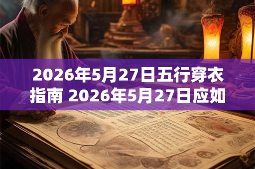 2026年5月27日五行穿衣指南 2026年5月27日应如何穿衣