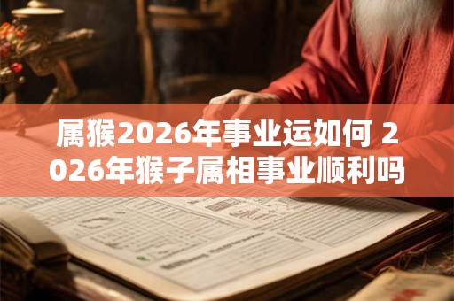 属猴2026年事业运如何 2026年猴子属相事业顺利吗