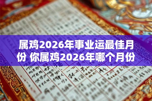 属鸡2026年事业运最佳月份 你属鸡2026年哪个月份事业运最佳