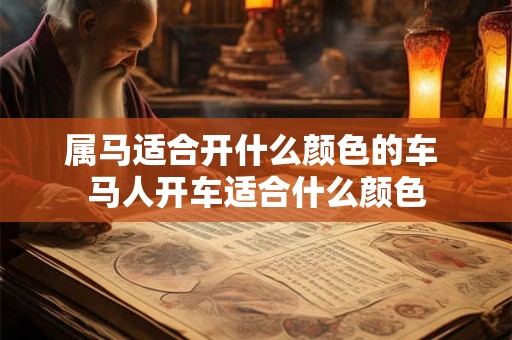属马适合开什么颜色的车 马人开车适合什么颜色
