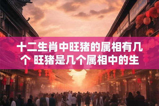 十二生肖中旺猪的属相有几个 旺猪是几个属相中的生肖