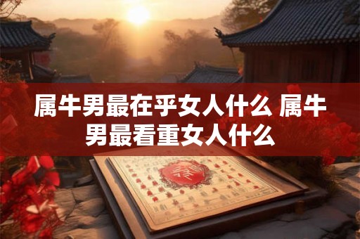 属牛男最在乎女人什么 属牛男最看重女人什么 属牛男最在乎女人什么 属牛男最看重女人什么