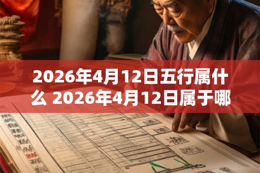 2026年4月12日五行属什么 2026年4月12日属于哪个五行