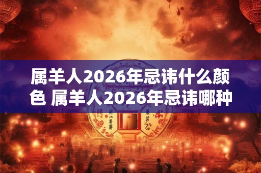 属羊人2026年忌讳什么颜色 属羊人2026年忌讳哪种颜色