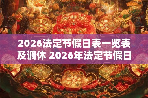 2026法定节假日表一览表及调休 2026年法定节假日及是否调休 2026法定节假日表一览表及调休 2026年法定节假日及是否调休