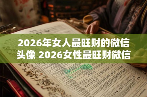 2026年女人最旺财的微信头像 2026女性最旺财微信头像是什么