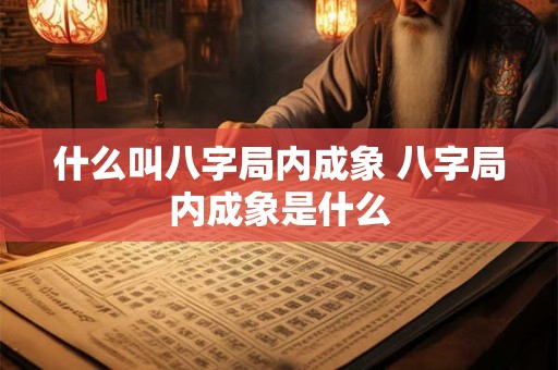 什么叫八字局内成象 八字局内成象是什么 什么叫八字局内成象 八字局内成象是什么