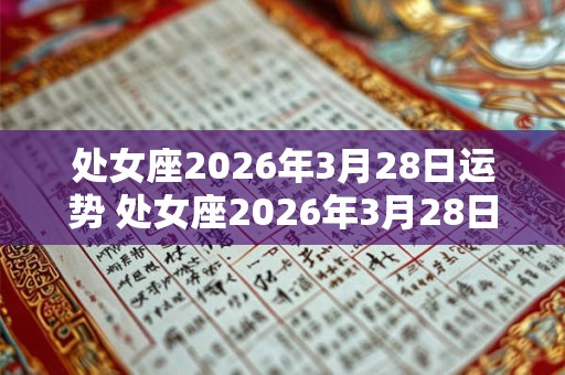 处女座2026年3月28日运势 处女座2026年3月28日运势如何 处女座2026年3月28日运势 处女座2026年3月28日运势如何