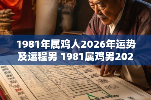 1981年属鸡人2026年运势及运程男 1981属鸡男2026运势如何 1981年属鸡人2026年运势及运程男 1981属鸡男2026运势如何