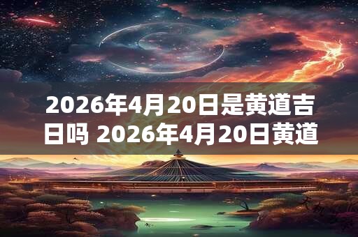 2026年4月20日是黄道吉日吗 2026年4月20日黄道吉日吗