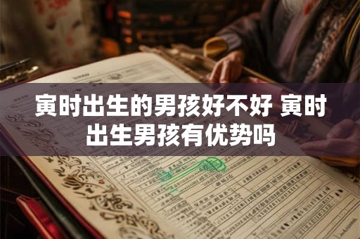 寅时出生的男孩好不好 寅时出生男孩有优势吗 寅时出生的男孩好不好 寅时出生男孩有优势吗