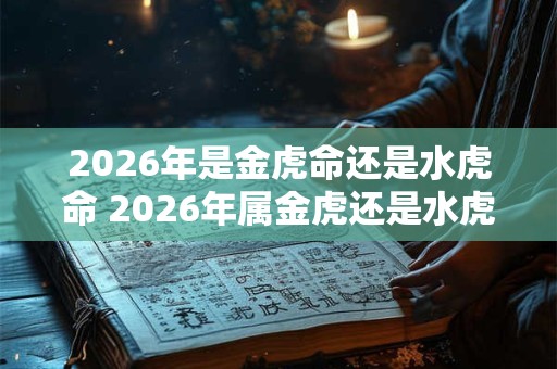 2026年是金虎命还是水虎命 2026年属金虎还是水虎 2026年是金虎命还是水虎命 2026年属金虎还是水虎