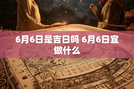 6月6日是吉日吗 6月6日宜做什么