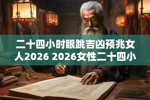 二十四小时眼跳吉凶预兆女人2026 2026女性二十四小时眼跳吉凶 二十四小时眼跳吉凶预兆女人2026 2026女性二十四小时眼跳吉凶