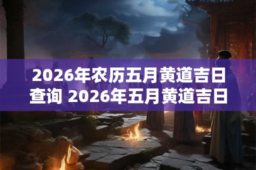 2026年农历五月黄道吉日查询 2026年五月黄道吉日是哪天 2026年农历五月黄道吉日查询 2026年五月黄道吉日是哪天