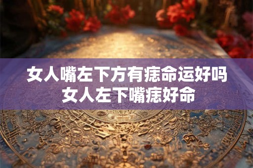 女人嘴左下方有痣命运好吗 女人左下嘴痣好命