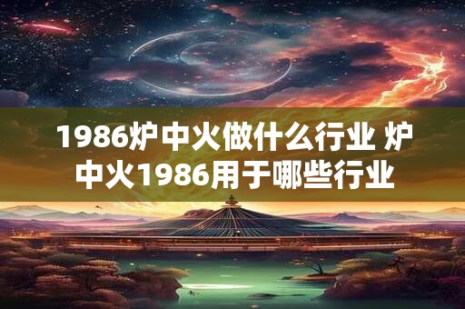 1986炉中火做什么行业 炉中火1986用于哪些行业