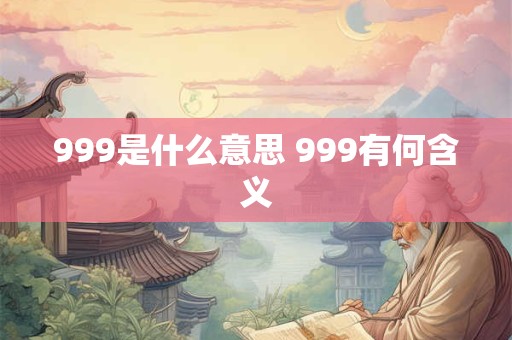 999是什么意思 999有何含义 999是什么意思 999有何含义