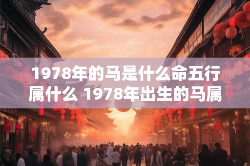 1978年的马是什么命五行属什么 1978年出生的马属于什么五行