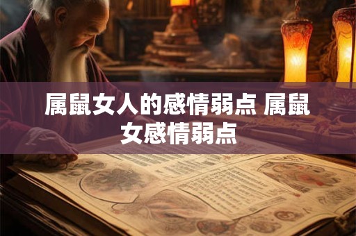 属鼠女人的感情弱点 属鼠女感情弱点