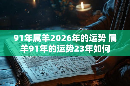 91年属羊2026年的运势 属羊91年的运势23年如何