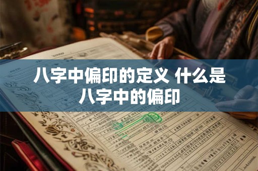 八字中偏印的定义 什么是八字中的偏印