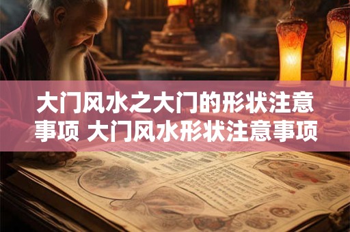 大门风水之大门的形状注意事项 大门风水形状注意事项