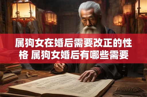 属狗女在婚后需要改正的性格 属狗女婚后有哪些需要改正的性格