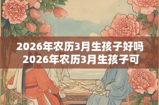 2026年农历3月生孩子好吗 2026年农历3月生孩子可行吗 2026年农历3月生孩子好吗 2026年农历3月生孩子可行吗