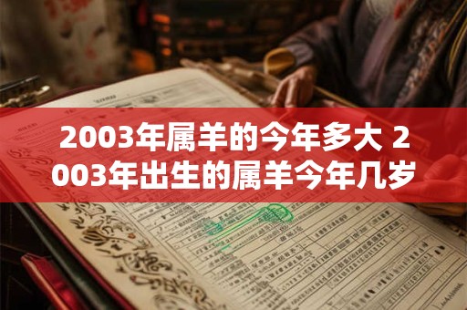 2003年属羊的今年多大 2003年出生的属羊今年几岁 2003年属羊的今年多大 2003年出生的属羊今年几岁