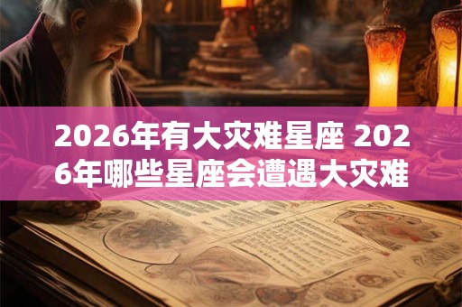 2026年有大灾难星座 2026年哪些星座会遭遇大灾难