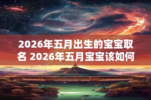2026年五月出生的宝宝取名 2026年五月宝宝该如何命名