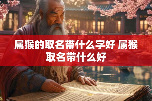 属猴的取名带什么字好 属猴取名带什么好
