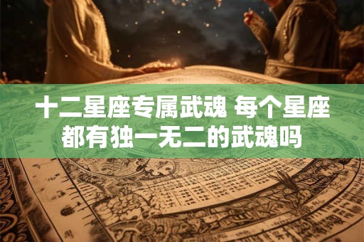 十二星座专属武魂 每个星座都有独一无二的武魂吗