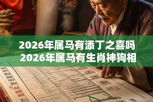 2026年属马有添丁之喜吗 2026年属马有生肖神狗相助吗