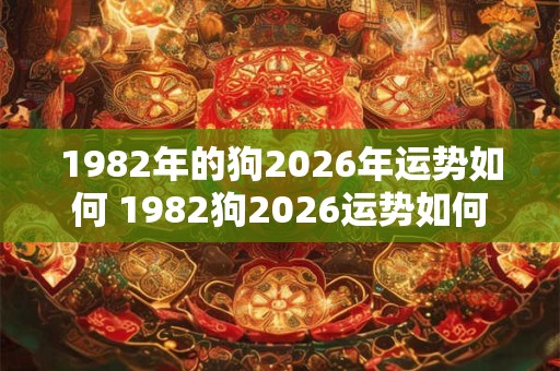 1982年的狗2026年运势如何 1982狗2026运势如何 1982年的狗2026年运势如何 1982狗2026运势如何